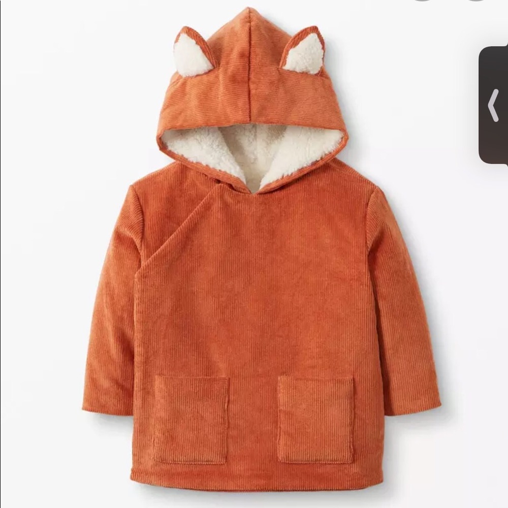 Hannah Anderson Corduroy Fox Coat (6-12 months)